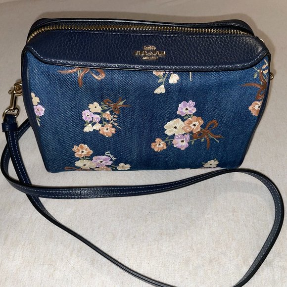 Coach Handbags - Coach Denim Crossbody Bag